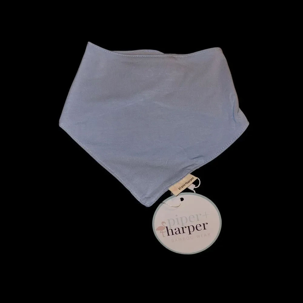 Piper + Harper Blue Bandana Bamboo Bib 0 To 6 Months